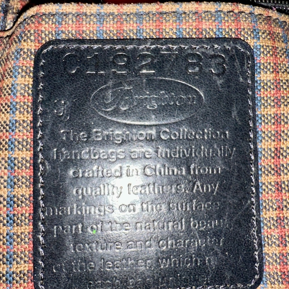 Brighton Elegant Black and Brown Leather Shoulder Bag - Picture 2 of 9